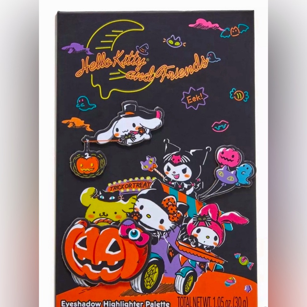 Hello Kitty And Friends Halloween Eyeshadow & Highlighter Makeup Palette